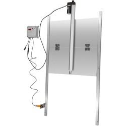 Automaattinen kanalan ovi alumiiniseos 30x30 cm ajastin valosensori infrapuna-anturi 2 kauko-ohjainta