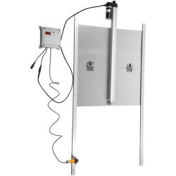 Automaattinen kanalan ovi alumiiniseos 30x30 cm ajastin valosensori infrapuna-anturi 2 kauko-ohjainta