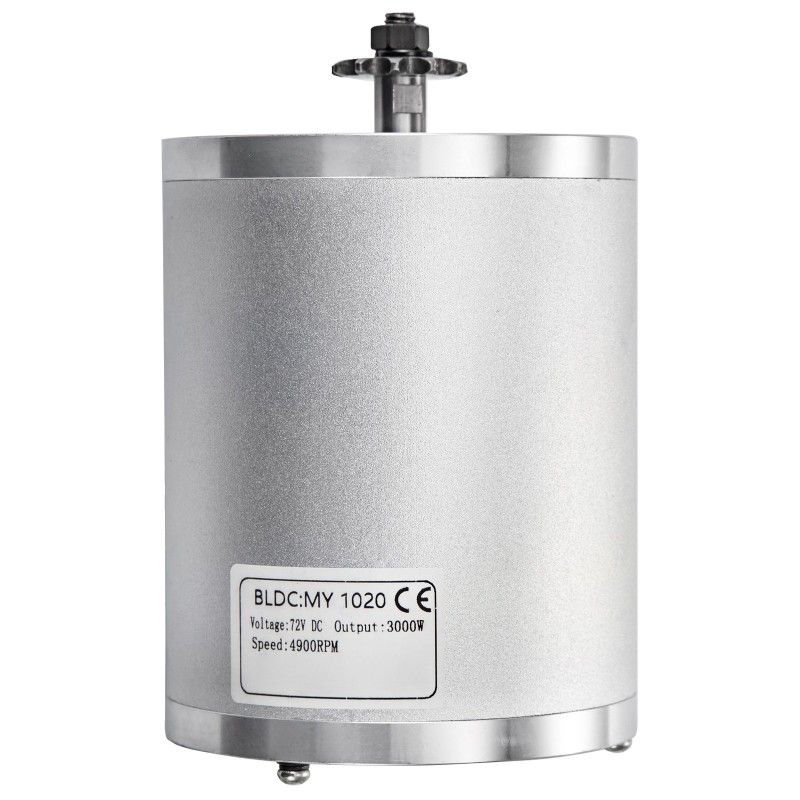 Harjaton 72V 3000W DC moottoripaketti täysin kuparikäämityksellä nopeudensäätimellä