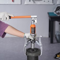 Hydraulinen vaihdevetäjä teräs 5 t 2- tai 3-leukainen 20,32 cm säilytyslaukulla