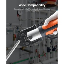 Puristusleuka 12 mm V-tyyppi sementoitua terästä ruostumattomille putkille 1 kappale