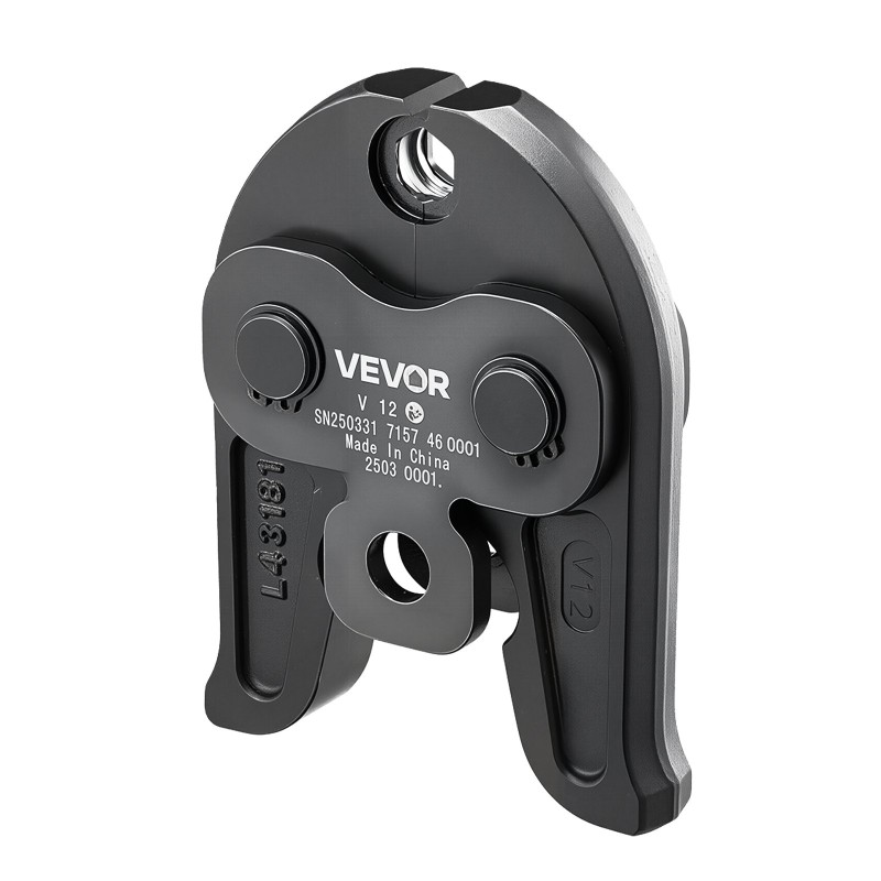 Puristusleuka 12 mm V-tyyppi sementoitua terästä ruostumattomille putkille 1 kappale