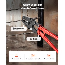 Vaijeripuristuspihdit seosterästä 24 tuumaa 5 puristuskololla 1/16-3/16 tuumaa kupari ja alumiiniholkeille