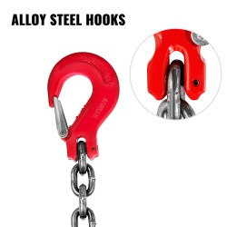 Nelijalkainen G80-nostoketju 4 jalkaa 2 m 8 mm 4 t