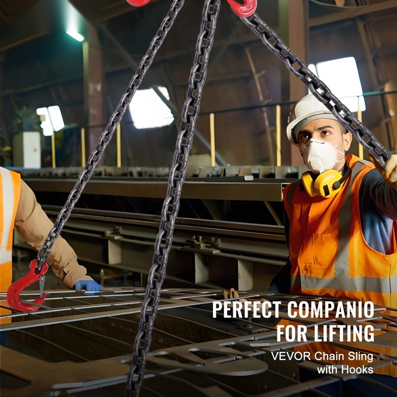 Teräksinen nostoketju G80 6 mm neljähaarainen 150 cm/haara 2993 kg