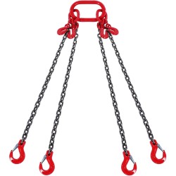 Teräksinen nostoketju G80 6 mm neljähaarainen 150 cm/haara 2993 kg