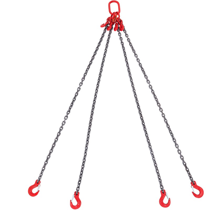 Ketjunostoliina G80-luokan teräsketju 8 mm 150 cm nelijalkainen 5 t