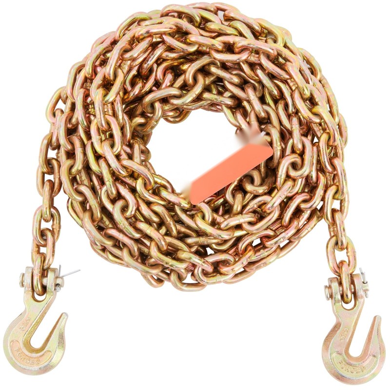Kuljetussidontaketju G80 mangaaniteräs 7,94 mm 6,10 m sinkitty tartuntakoukuilla 2222 kg työkuorma