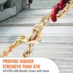 Kuljetusketju G80 mangaaniteräs galvanoitu 9,53 mm 6,10 m 3218 kg 2 kpl