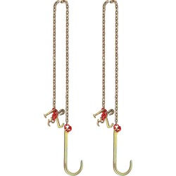 J-koukkuhinausketju G80 seosteräs 8 mm 3 m 2 kpl 4200 kg työkuorma