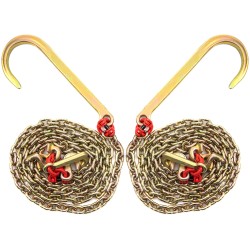 J-koukkuhinausketju G80 seosteräs 8 mm 3 m 2 kpl 4200 kg työkuorma