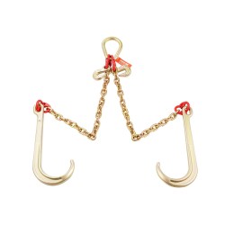 V-muotoinen hinausketju sinkitty Mn-teräs G80 8 mm 60 cm 4898 kg