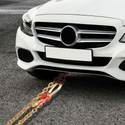 V-muotoinen vetoketju G80-luokan mangaaniteräs 8 mm 90 cm galvanoitu monikoukkuinen 4898 kg