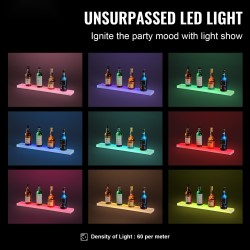 Pulloteline akryylinen LED-valaistu 30 tuuman yhden tason RF ja sovellusohjaus