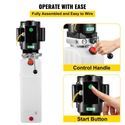 Autonostimen hydraulinen voimayksikkö 6l säiliö 220V 50Hz 2,2kW 2750PSI