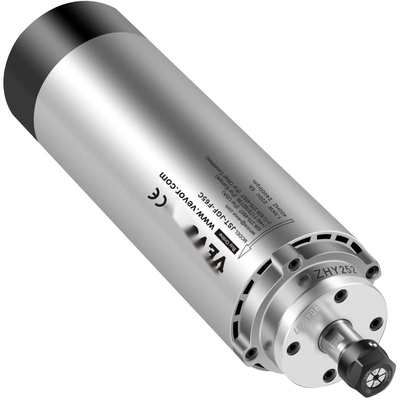 Ilmajäähdytteinen karamoottori 1,5 kW 220–250 V 8000–24000 r/min CNC-kaiverrus- ja jyrsinkoneisiin NSK-laakereilla