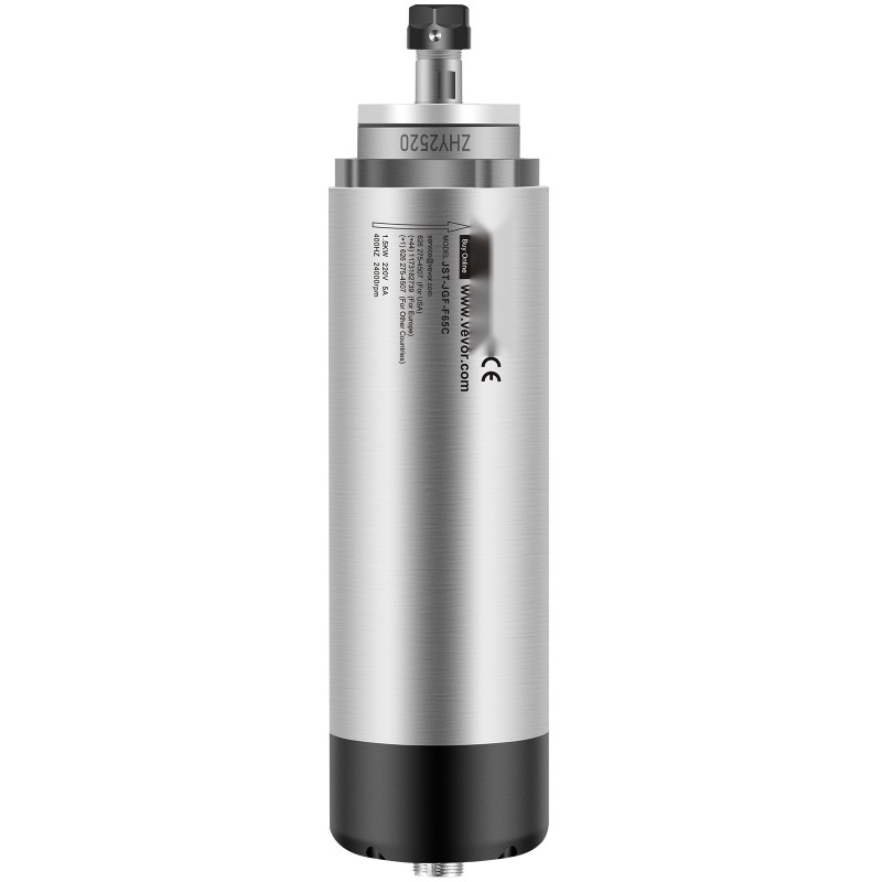 Ilmajäähdytteinen karamoottori 1,5 kW 220–250 V 8000–24000 r/min CNC-kaiverrus- ja jyrsinkoneisiin NSK-laakereilla