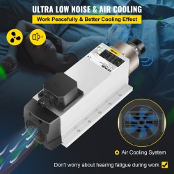 Ilmajäähdytteinen kara 4 kW ER25-istukalla 220 V jyrsintään