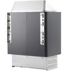 Seinäasenteinen sähköinen kuivasaunankiukas 9 kW 9 13 m ulkoisella ohjaimella 430 ruostumatonta terästä