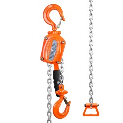 Vipukäyttöinen ketjunostin G80 sinkitty ketju 499 5 kg 1 5 m 360 asteen koukku