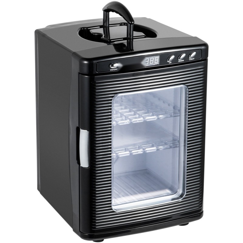 Matelijainkubaattori 25 L termostaattinen digitaalinen 5–42 °C läpinäkyvällä PVC-ovella