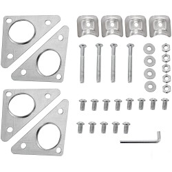 Ruostumaton teräs esivalmistelupöytä 760 x 600 x 850 mm säädettävällä välitasolla pyörillä