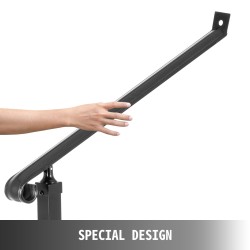 Portaankaide takorautainen 40 mm putki 2–3 askelmalle pulverimaalattu musta