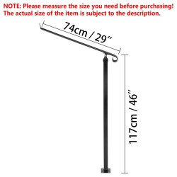 Portaankaide takorautainen 40 mm putki 2–3 askelmalle pulverimaalattu musta