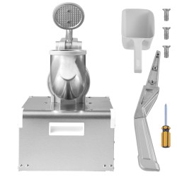 Jäämurskain ruostumattomasta teräksestä 350 watin 300 kilogrammaa tunnissa ammattikäyttöön ja kotiin