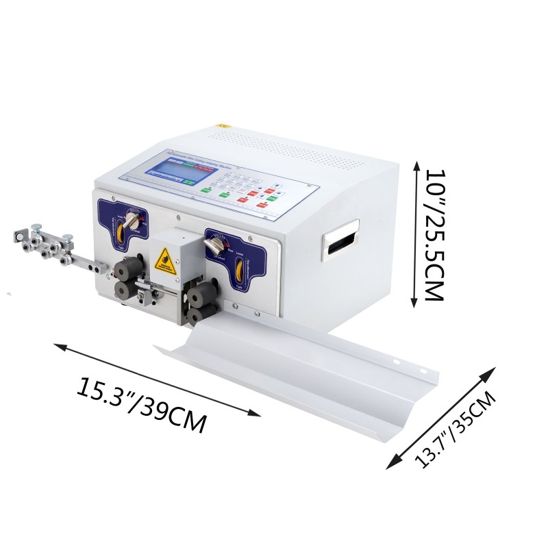 Automaattinen johtojen kuorintakone mikrotietokoneohjaus 0,1–8 mm² johdinoikaisin keräysalusta
