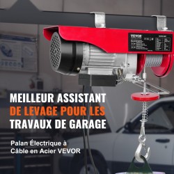 Sähköinen teräsvaijeritalja 250 kg 12 m nostokorkeus kuparimoottori 427 cm johdollinen kaukosäädin