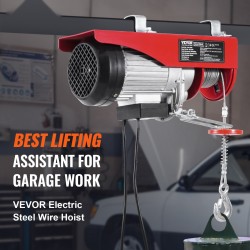 Sähköinen vaijerinostin täyskuparimoottorilla 800 kg enimmäiskuorma 230V johdollinen kaukosäädin