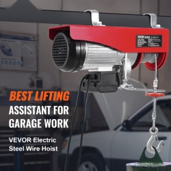 Sähkövinssi kaksivaijerikäyttö 1200 kg 230V teräsvaijeri johdollinen 426,7 cm kaukosäädin