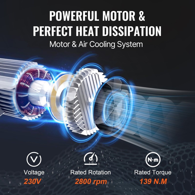 Sähköinen nostin 230V teräspunottu vaijeri 200/400 kg hätäseispainike johdollinen kaukosäädin
