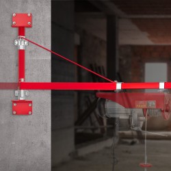 Sähkövinssin tukivarsi teräs 300 kg 180 asteen kääntövarrella työpajalle