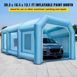 Täytettävä maalausteltta 210D oxford-kangas ja PVC 12x5x4 m kaksi puhallinta