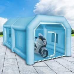 Täytettävä maalausteltta 210D oxford-PVC 4 x 2,5 x 2,2 m auton maalaamiseen