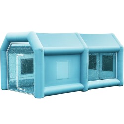 Täytettävä maalausteltta 210D oxford-PVC 4 x 2,5 x 2,2 m auton maalaamiseen