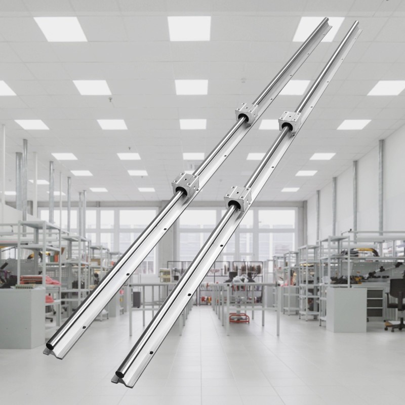 Lineaarikiskosarja 20 mm akseli 1500mm 2 kiskoa 4 SBR20UU liukupalikkaa