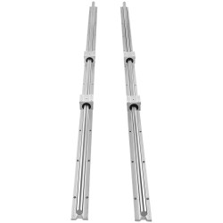 Lineaarinen ohjainkiskosarja SBR16 2 kpl 1500 mm 4 SBR16UU korkeahiiliteräs alumiini