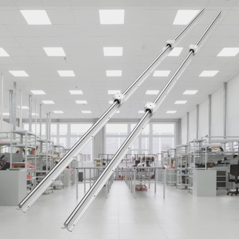 Lineaarikiskosarja SBR16 2000 mm 2 kpl kiskoja 4 kpl SBR16UU liukupalikkaa