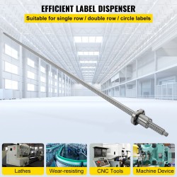 Esijännitetty kuularuuvisarja teräs ja alumiiniseos 16 mm 5 mm nousu 1000 mm