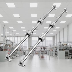 Lineaarikiskosarja SFC16 1000 mm metallirakenteinen 2 kpl kiskoja 4 SC16 liukupalikkaa