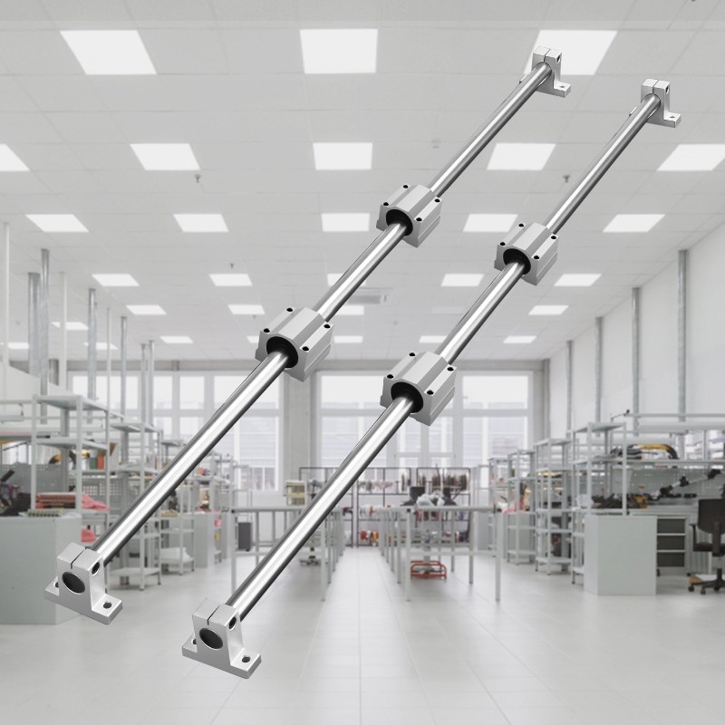 Lineaarikiskosarja SFC20 2 kiskoa 1200 mm alumiinikiskot 4 SC20 liukupalikkaa