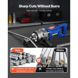 Betoniteräsleikkurin vaihtoterät kaksipuoliset korkean kovuuden teräs sähköleikkurille 32 mm 6 kpl