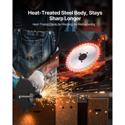 Raudoitusleikkurin vaihtoterä SK51-teräs keraamiset kärjet 36 hammasta 140 mm