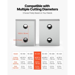 Leukaterät kovateräksestä 22 mm 6 kpl kaksipuoliset asennussarja mukana