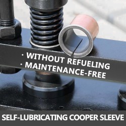 Manuaalinen nahkaleikkuri mangaaniteräsrunko ylälevy 260x150 mm 1,5 tonnin puristusvoima