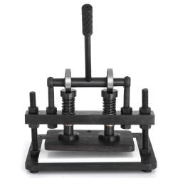 Manuaalinen nahkaleikkuri mangaaniteräsrunko ylälevy 260x150 mm 1,5 tonnin puristusvoima