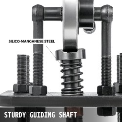 Käsikäyttöinen nahkaleikkuukone kylmävedetty teräs 180x120 mm 1,5 tonnia